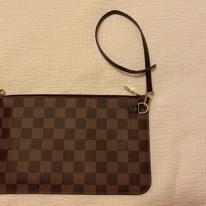 Authentic Louis Vuitton wrist strap for Neverfull MM pouch.